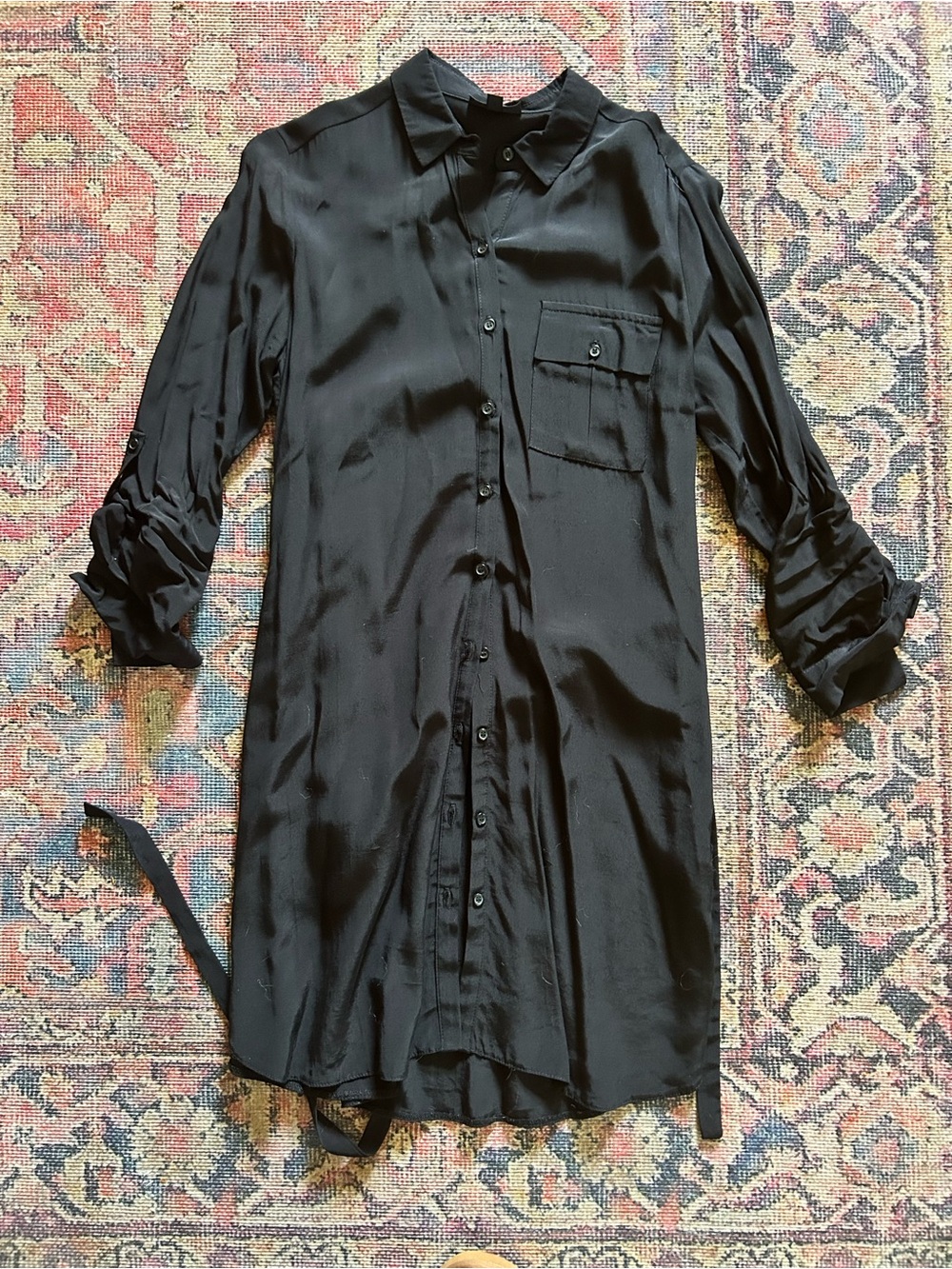 Topshop Button-Up Shirt Dress